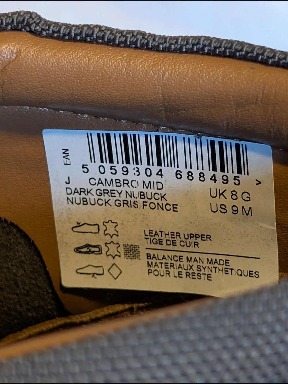 Clarks Men's Nubuck Chukka Boots in Gray with Tan Accents